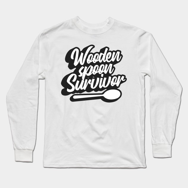 Wooden Spoon Survival Logo Funny Long Sleeve T-Shirt by Design Malang